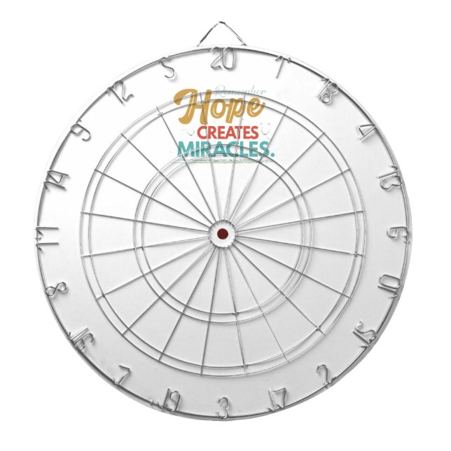 Hope Creates Miracles  Dartboard (Front)