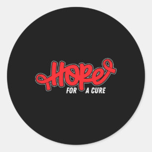Hope Cure- Sickle Cell Anemia Awareness Supporter Classic Round Sticker