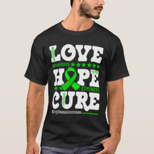 Hope Cure Warrior Kidney Disease Awareness Support T-Shirt