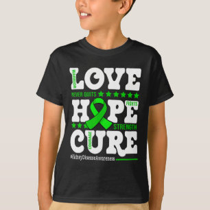 Hope Cure Warrior Kidney Disease Awareness Support T-Shirt