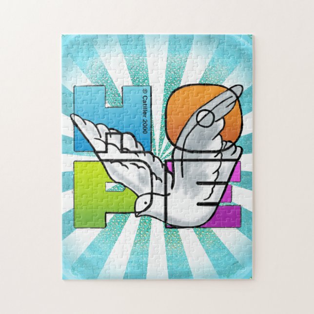 Hope Dove Christian jigsaw puzzle (Vertical)