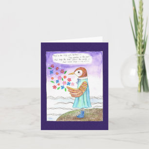 Hope Emily Dickenson poem friend Sympathy Support  Card