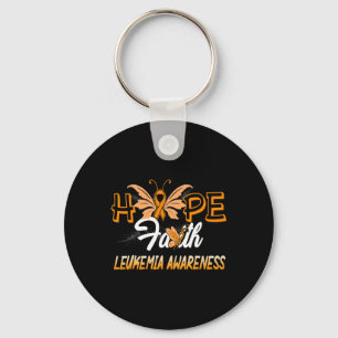 Hope Faith Leukaemia Awareness Keychain