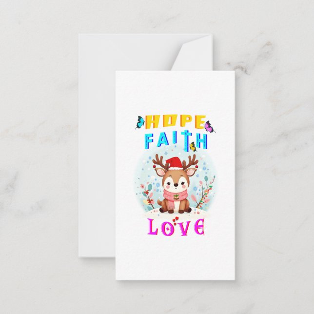 Hope Faith Love Card (Front)