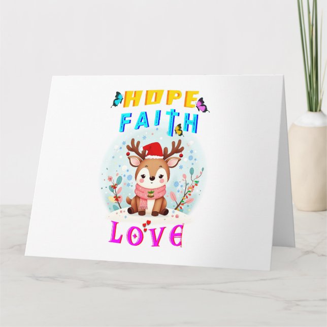 Hope Faith Love Card (Front)