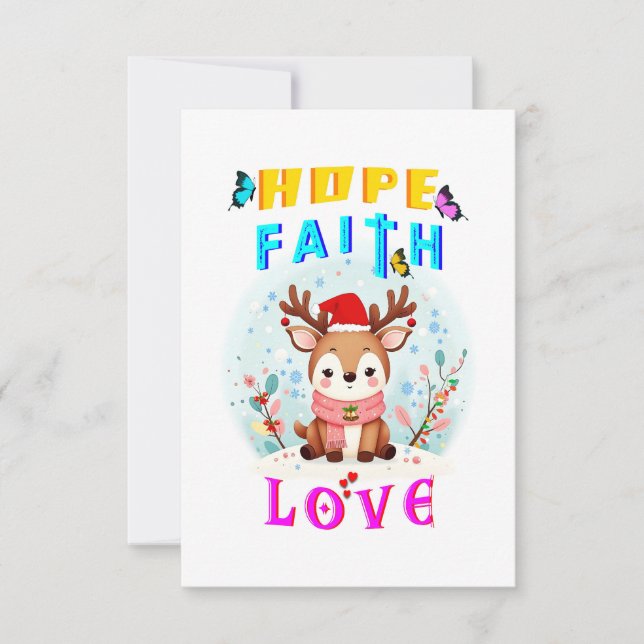 Hope Faith Love Card (Front)