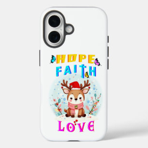 Hope Faith Love iPhone 16 Case