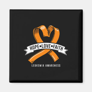 Hope Faith Love Leukaemia Blood Cancer Awareness C Magnet