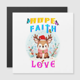 Hope Faith Love Magnetic Invitation