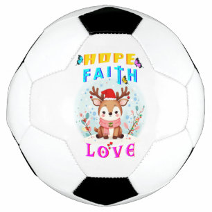 Hope Faith Love Soccer Ball