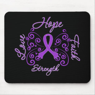 Hope Faith Love Strength Lupus Mouse Pad