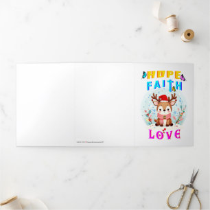 Hope Faith Love Tri-Fold Card