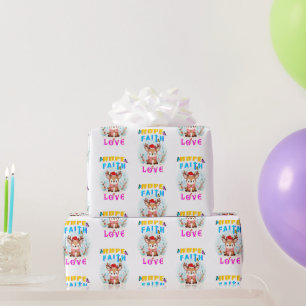 Hope Faith Love Wrapping Paper
