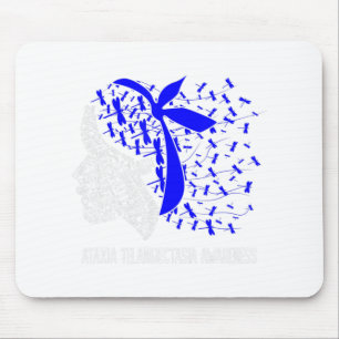Hope Fight Ataxia Telangiectasia Awareness T-Shirt Mouse Pad