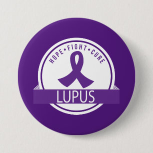 Hope Fight Cure Lupus Awareness Button