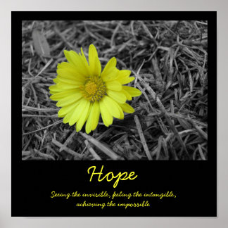 Hope Flower Poster