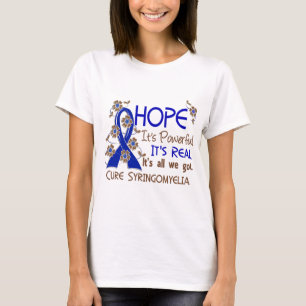 Hope Flower Ribbon Syringomyelia T-Shirt