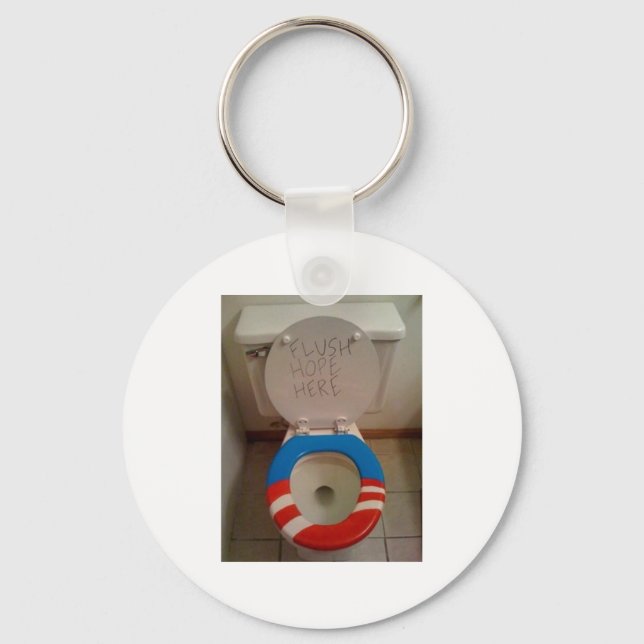 Hope-Flush Hope Toilet Keychain (Front)