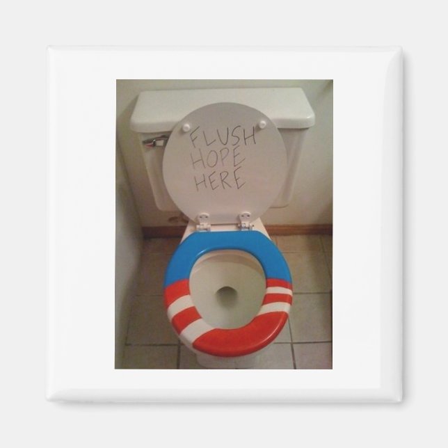 Hope-Flush Hope Toilet Magnet (Front)