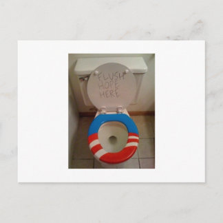 Hope-Flush Hope Toilet Postcard
