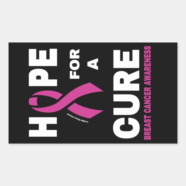 Hope for a Cure...Breast Cancer Sticker (Front)