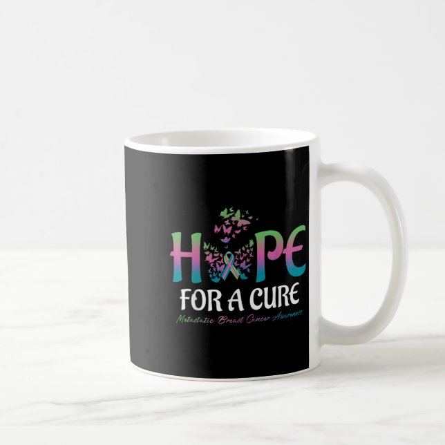 Hope For A Cure Butterfly Metastatic Breast Cancer Coffee Mug (Right)