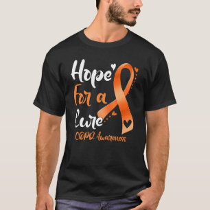 Hope For A Cure COPD Awareness Orange Ribbon Warri T-Shirt