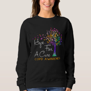 Hope For A Cure Copd Awareness Tree Ribbon Sweatshirt