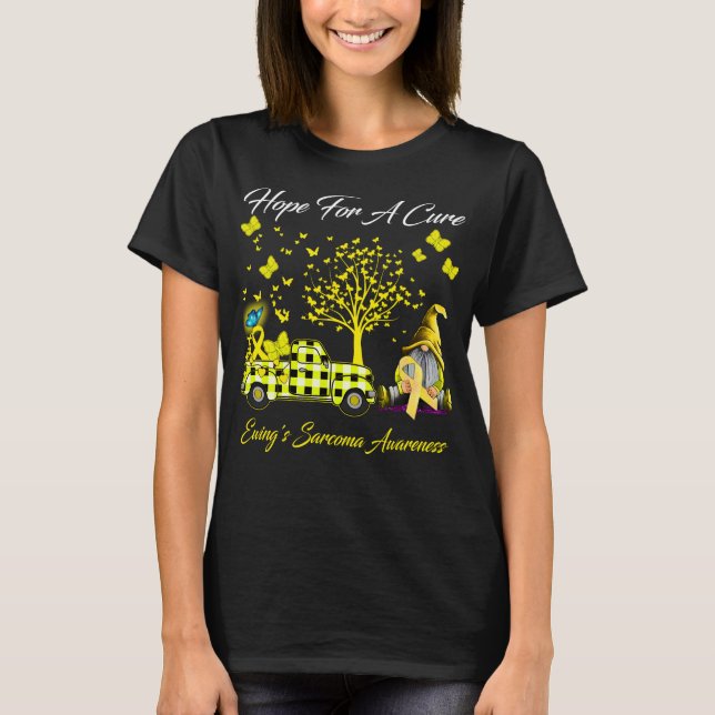 Hope For A Cure Ewing's Sarcoma Awareness T-Shirt (Front)