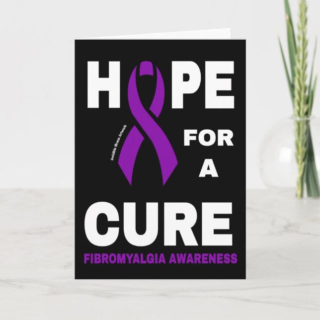 Hope for a Cure...Fibro Card (Front)
