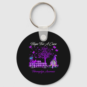 Hope For A Cure Fibromyalgia Awareness Gifts Keychain