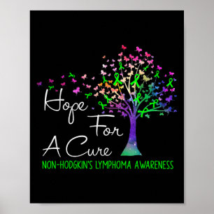 Hope For A Cure Non-hodgkins Lymphoma Awareness Tr Poster
