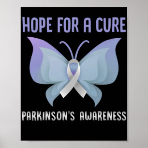 Hope For A Cure Parkinsons Awareness  Mental Poster