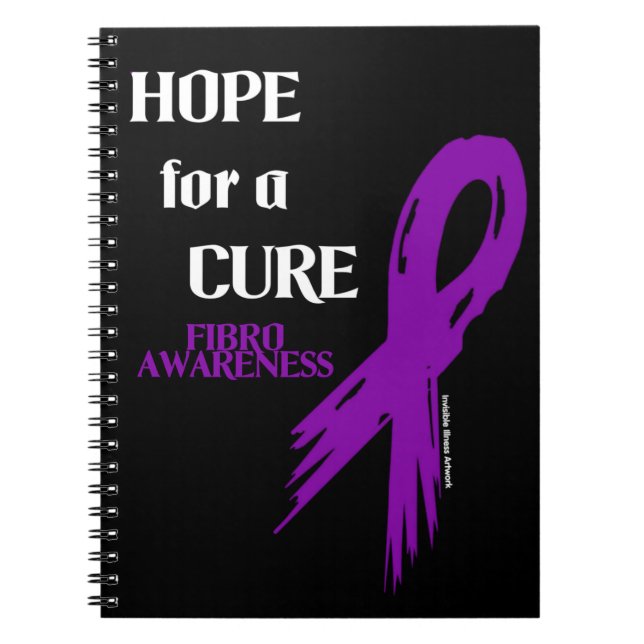 Hope for a Cure/Torn Ribbon...Fibro Notebook (Front)