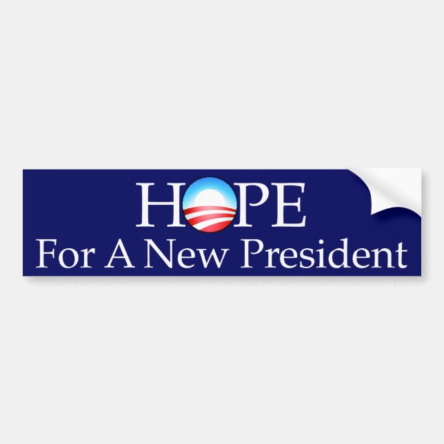 Hope For a New President Bumper Sticker (Front)