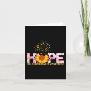 Hope for a World with out Childhood Cancer Be a Ho Card