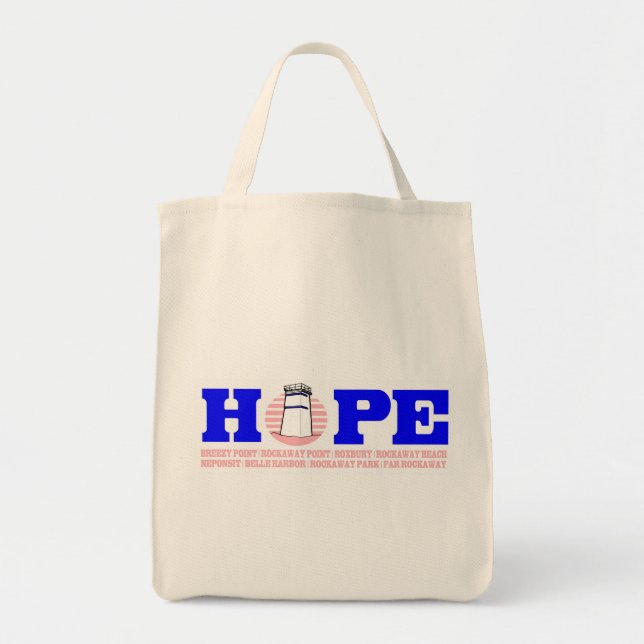 HOPE for Breezy Grocery Tote in Pink (Front)