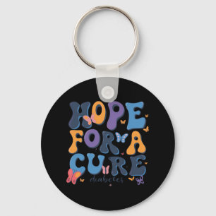 Hope For Cure Diabetes Awareness Keychain