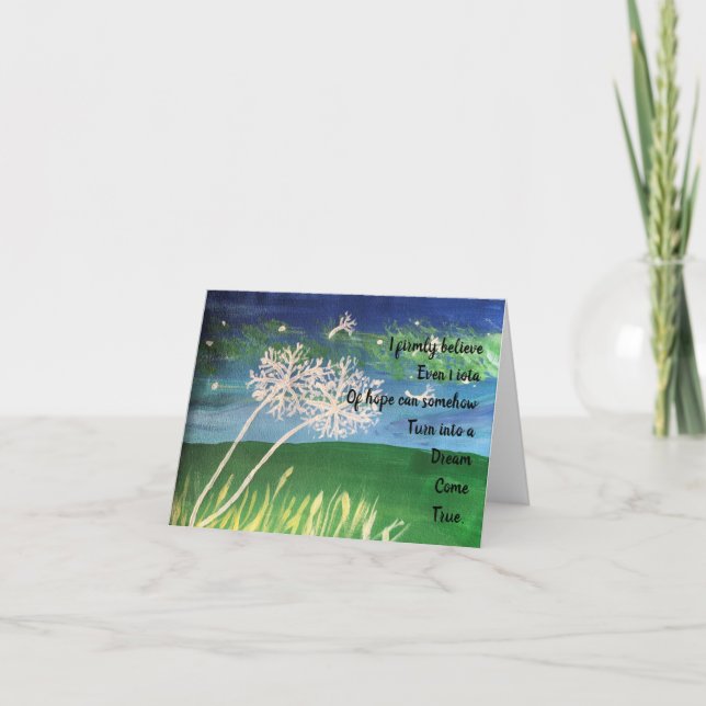 Hope for Dreams to Come True Card (Front)