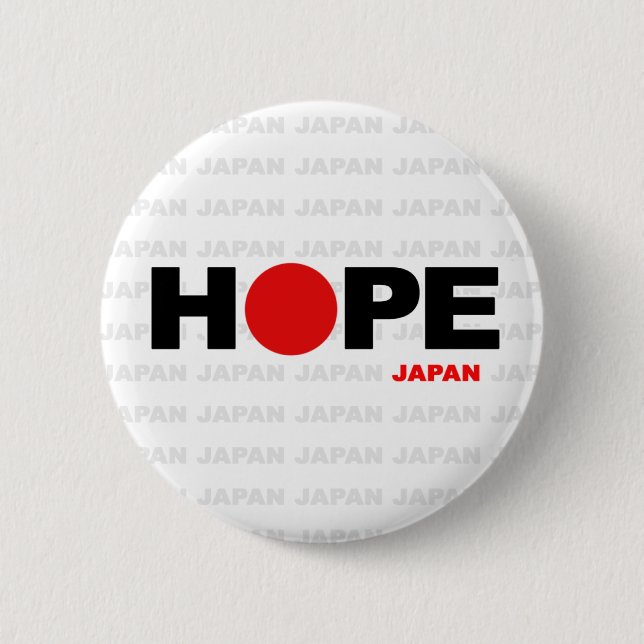 Hope for Japan 2 Inch Round Button (Front)