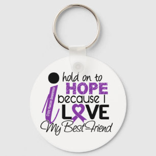 Hope For My Best Friend Cystic Fibrosis Keychain