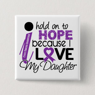 Hope For My Daughter Cystic Fibrosis 2 Inch Square Button