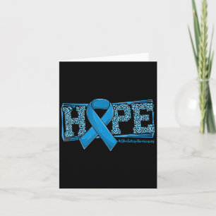 Hope For The Cure We Wear Blue For Diabete Awarene Card