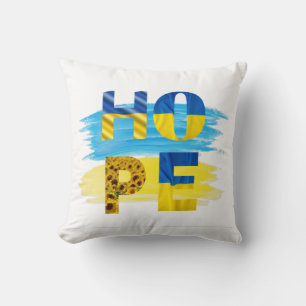 Hope For Ukraine Throw Pillow