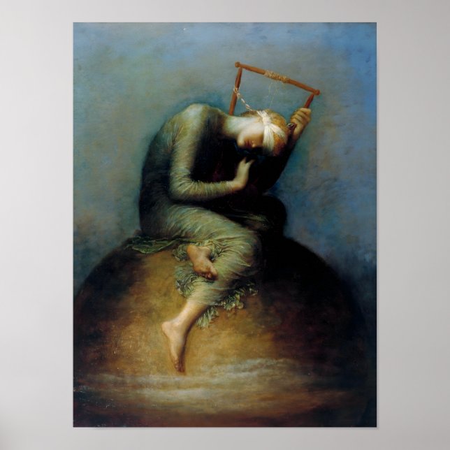 Hope George Watts Art Poster (Front)