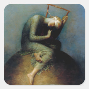 Hope George Watts Art Square Sticker