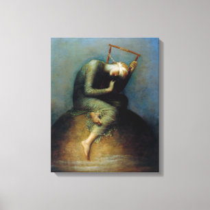 Hope George Watts Painting Canvas Print