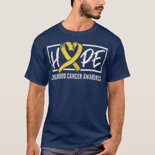 Hope Gold Ribbon Childhood Cancer Awareness Fighte T-Shirt