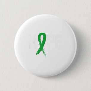 Hope Green Ribbon Mental Health Awareness 2 Inch Round Button