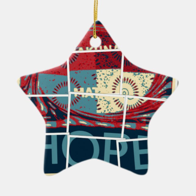 Hope Hakuna Matata Ceramic Ornament (Front)